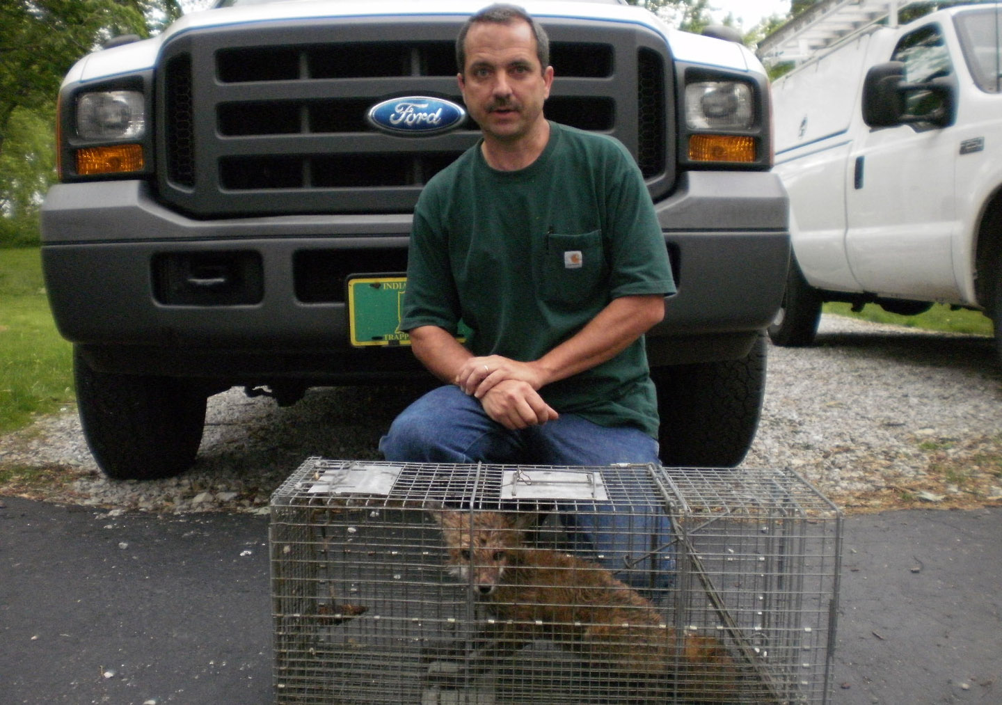 Kirk Neuner With Trapped Fox